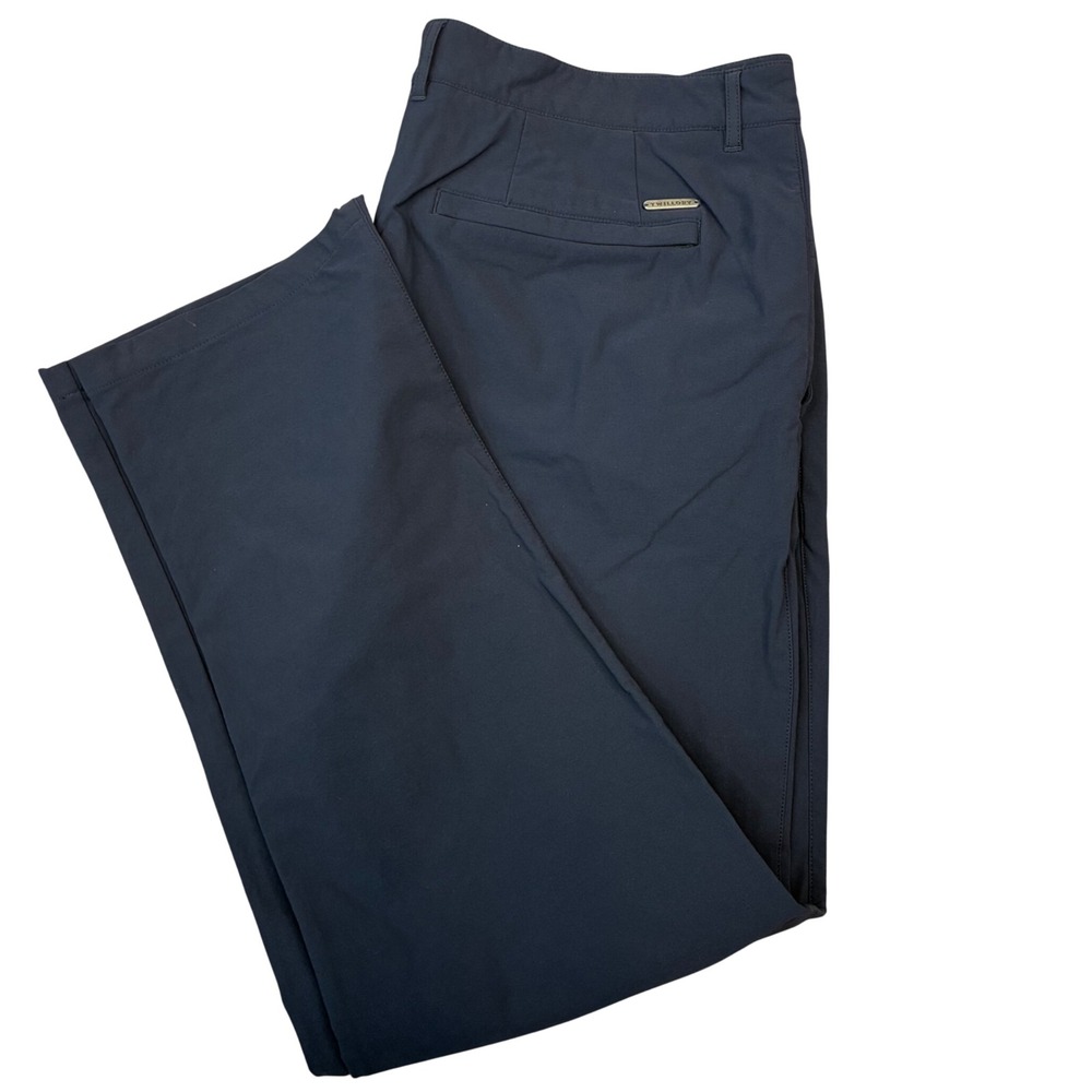 Twillory Performance Pants Mens 38x30 Navy Blue Tailored Fit Stretch Chino Tech